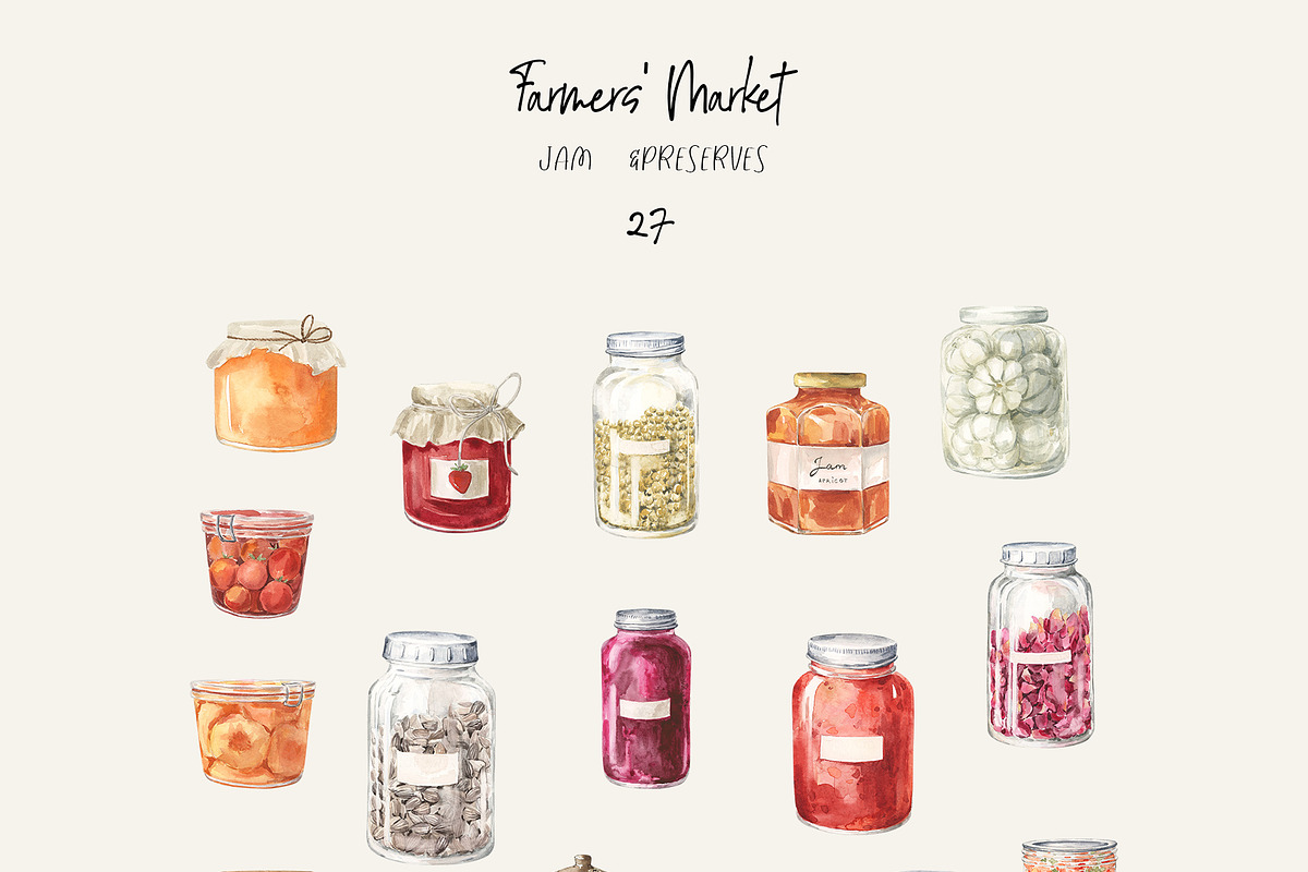 Farmers' Market Watercolor, a Food Illustration by LiChu Art (Photo 9 of 12)