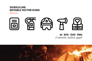 50 Rescue Icons