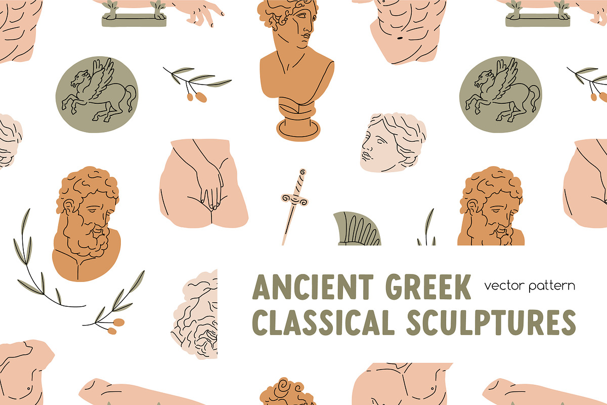 Ancient Greek seamless pattern, a Pattern Graphic by Good Studio (Photo 1 of 4)