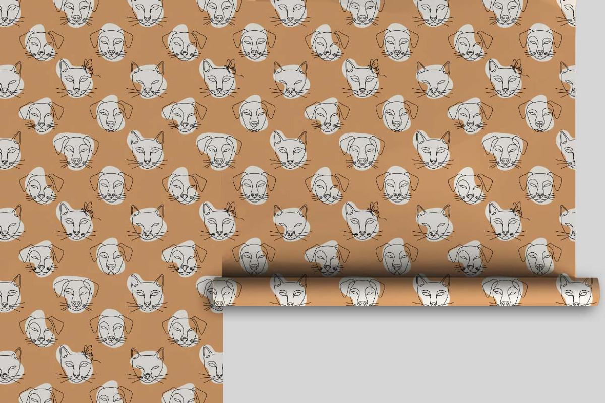 One-Line Minimalist face Patterns, a Pattern Graphic by one-touch (Photo 15 of 18)