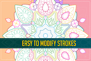 100 Lineart Mandala, a Decorative Illustration by 611 Studio (Thumbnail 3 of 8)