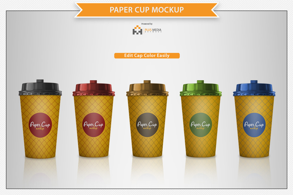 Coffee Paper Cup Mockup, a Cups & Container Mockup by Plus Media (Photo 2 of 5)