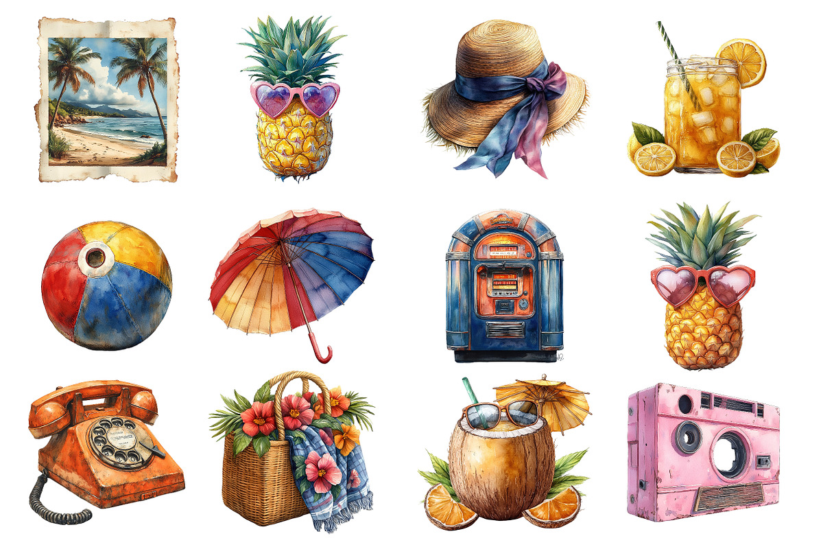 Retro Summer Vibes PNG, an Illustration by SinaCreation (Photo 3 of 5)