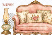 Vintage Cottage Life PNG Clipart, a Decorative Illustration by Whimsy Brush Studio (Thumbnail 6 of 8)