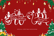 Special Christmas Monogram Bundle, a Script Font by Yoga Letter (Thumbnail 2 of 5)