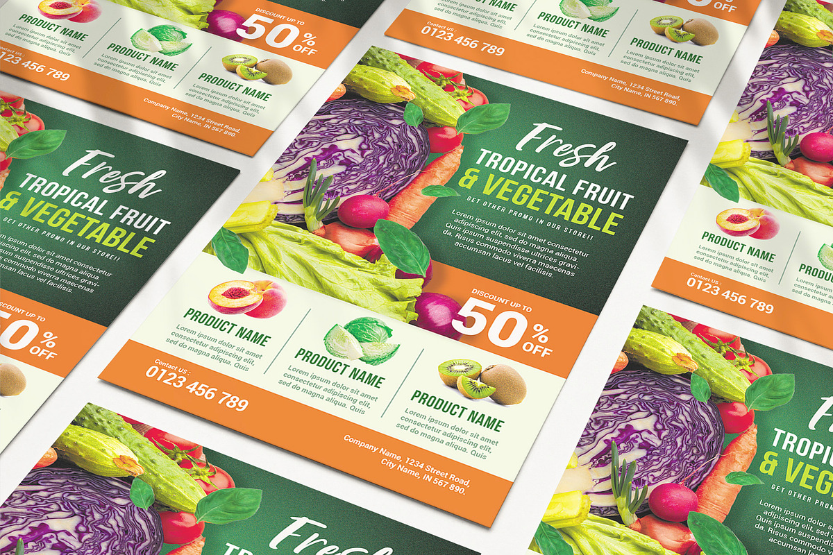 Supermarket Grocery Flyer Template, a Flyer Template by jobnabru (Photo 1 of 2)