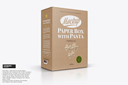 Kraft Box with Pasta Mockup, a Packaging Mockup by Reformer Mockup (Thumbnail 1 of 4)