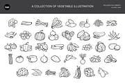 40 Vegetable Hand Drawn Vol 1, an Object Illustration by SLAB! Design (Thumbnail 2 of 3)