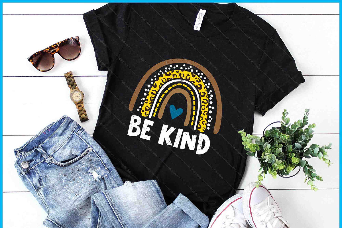 Be Kind Rainbow Anti Bullying SVG, a Graphic by Creativeusart (Photo 1 of 4)