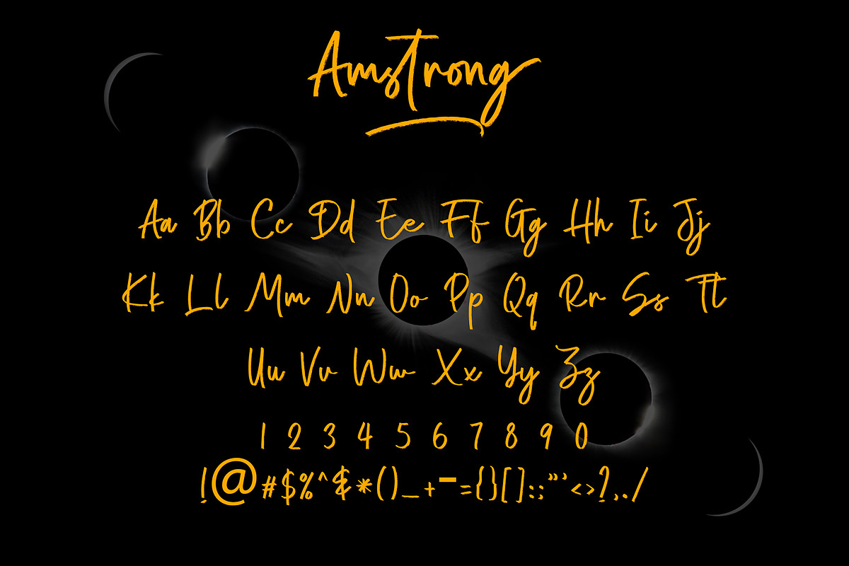Amstrong Beautiful Brush Font preview 6