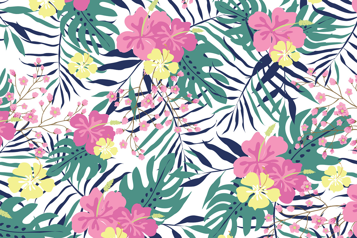 Hawaii seamless pattern set, a Pattern Graphic by narinadraban (Photo 2 of 9)