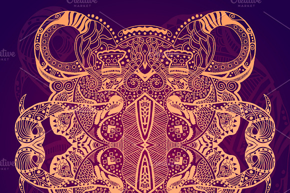 Grunge Lace Ornament