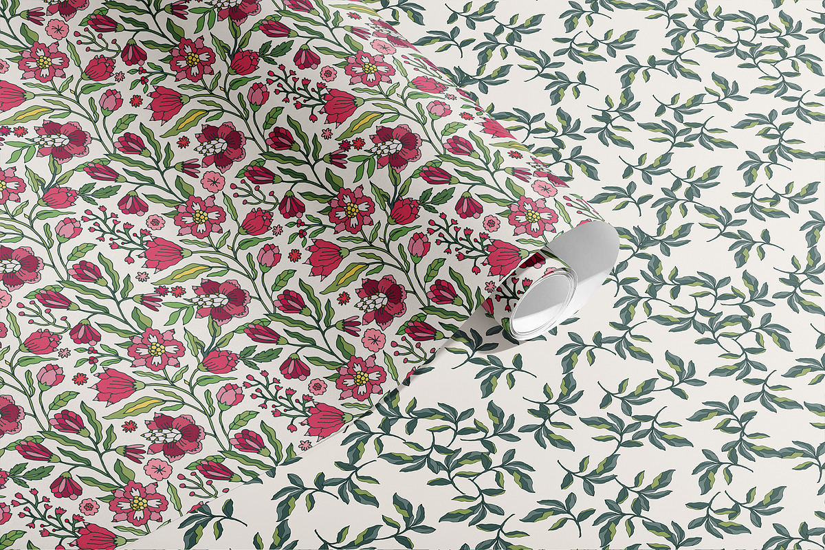 Folk Floral Seamless Patterns, a Pattern Graphic by Sonulkaster (Photo 15 of 15)