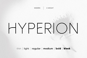 Hyperion - Sleek Modern Sans, a Sans Serif Font by HipFonts