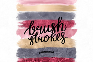 Valentines Day Brush Strokes