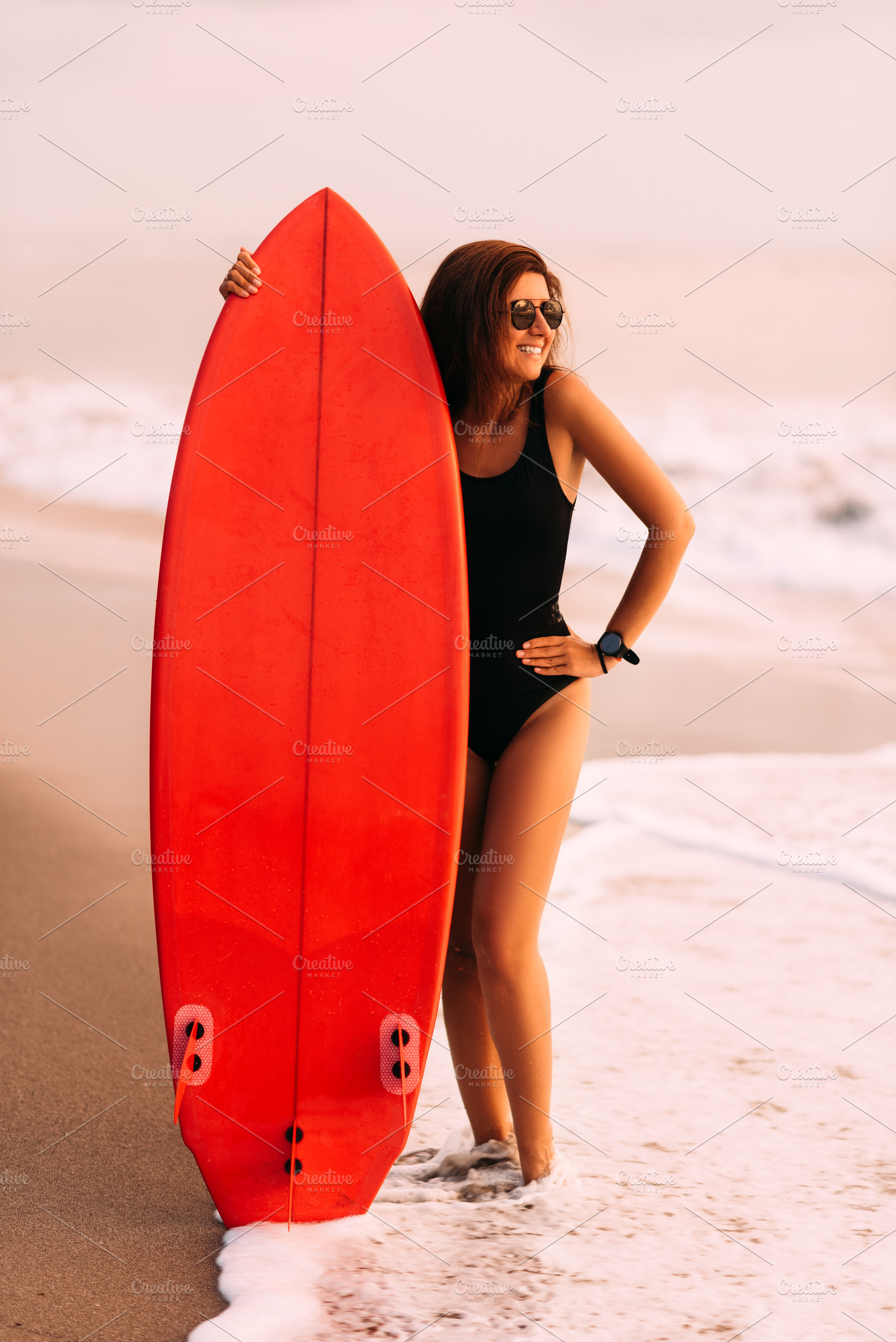 Surfer girl containing active, attractive, and australia, a Sports & Recreation Photo by SOTNIKOV_MISHA