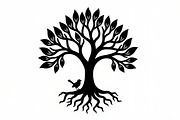 Tree Silhouette with Birds Bundle, an Illustration by Designs_River (Thumbnail 6 of 9)