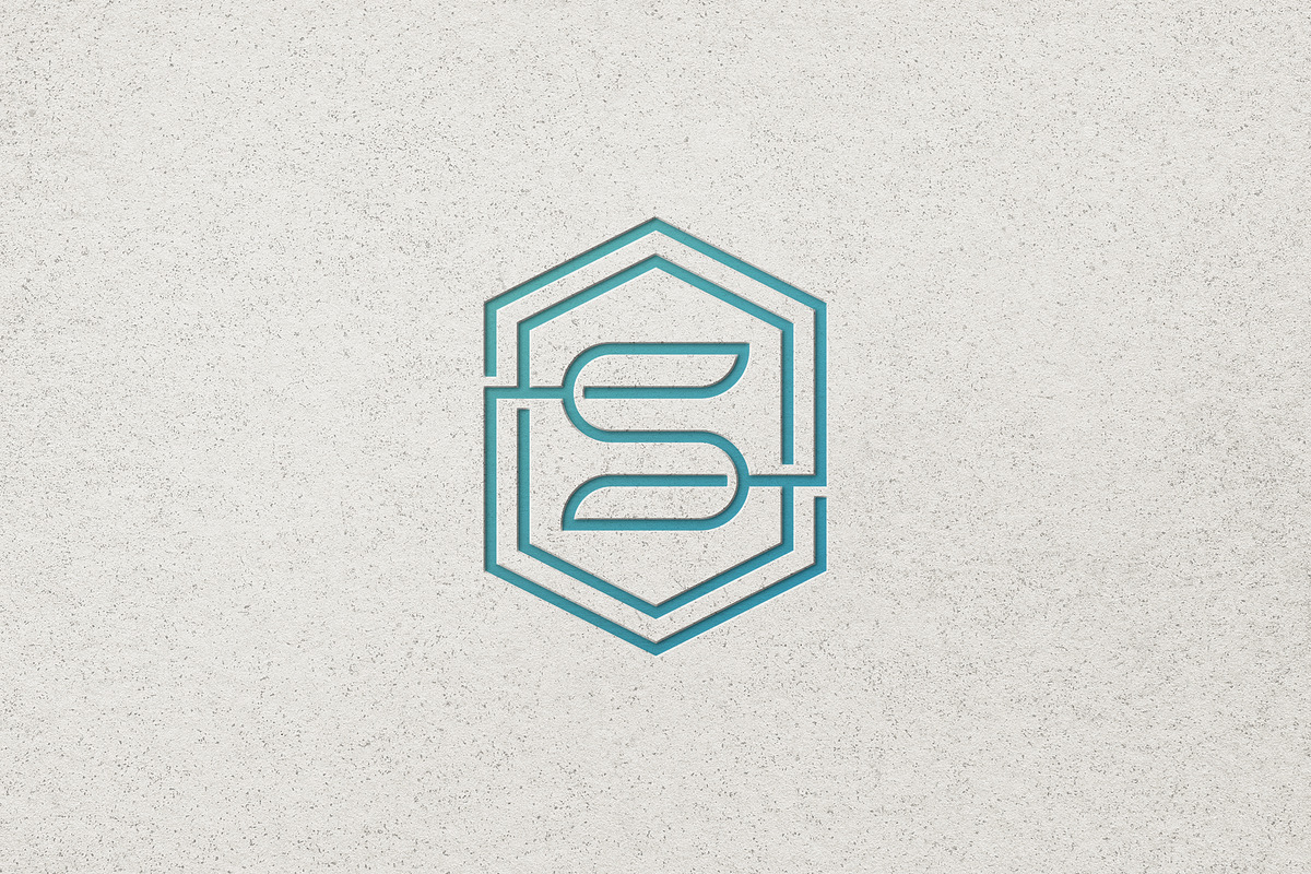 Minimalist Letter S Hexagon Logo preview 4