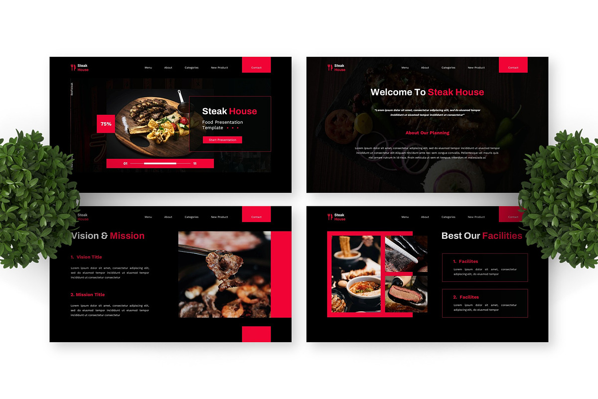 Steak House - Food Google Slide preview 4