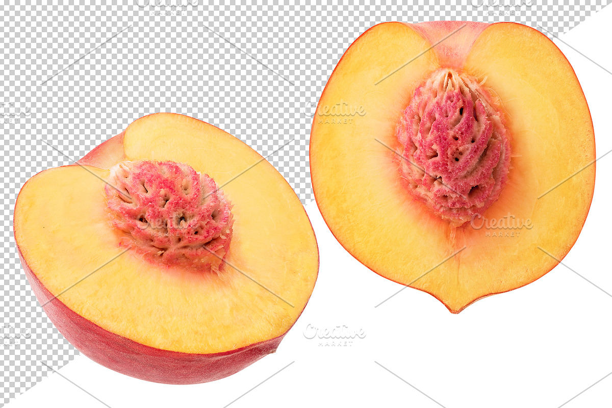 Cut peaches, an Object Graphic by Fruits+Veggies (Photo 3 of 6)