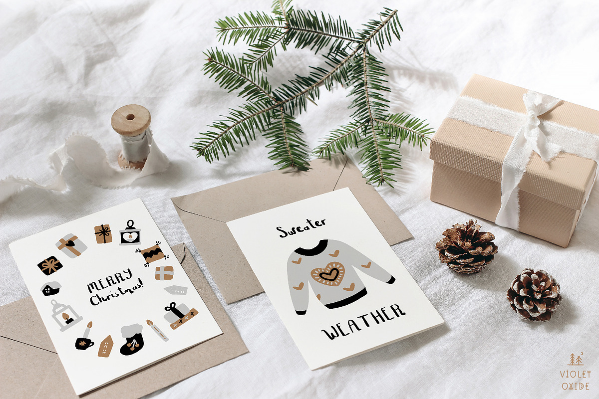 Merry Christmas Bundle, a Graphic by VioletOxide (Photo 5 of 13)