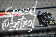 Disyoked - Textured Brush Font, a Font by Arendxstudio (Thumbnail 5 of 8)