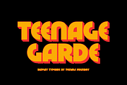Teenage Garde, a Sans Serif Font by TeenageFoundry (Thumbnail 1 of 7)