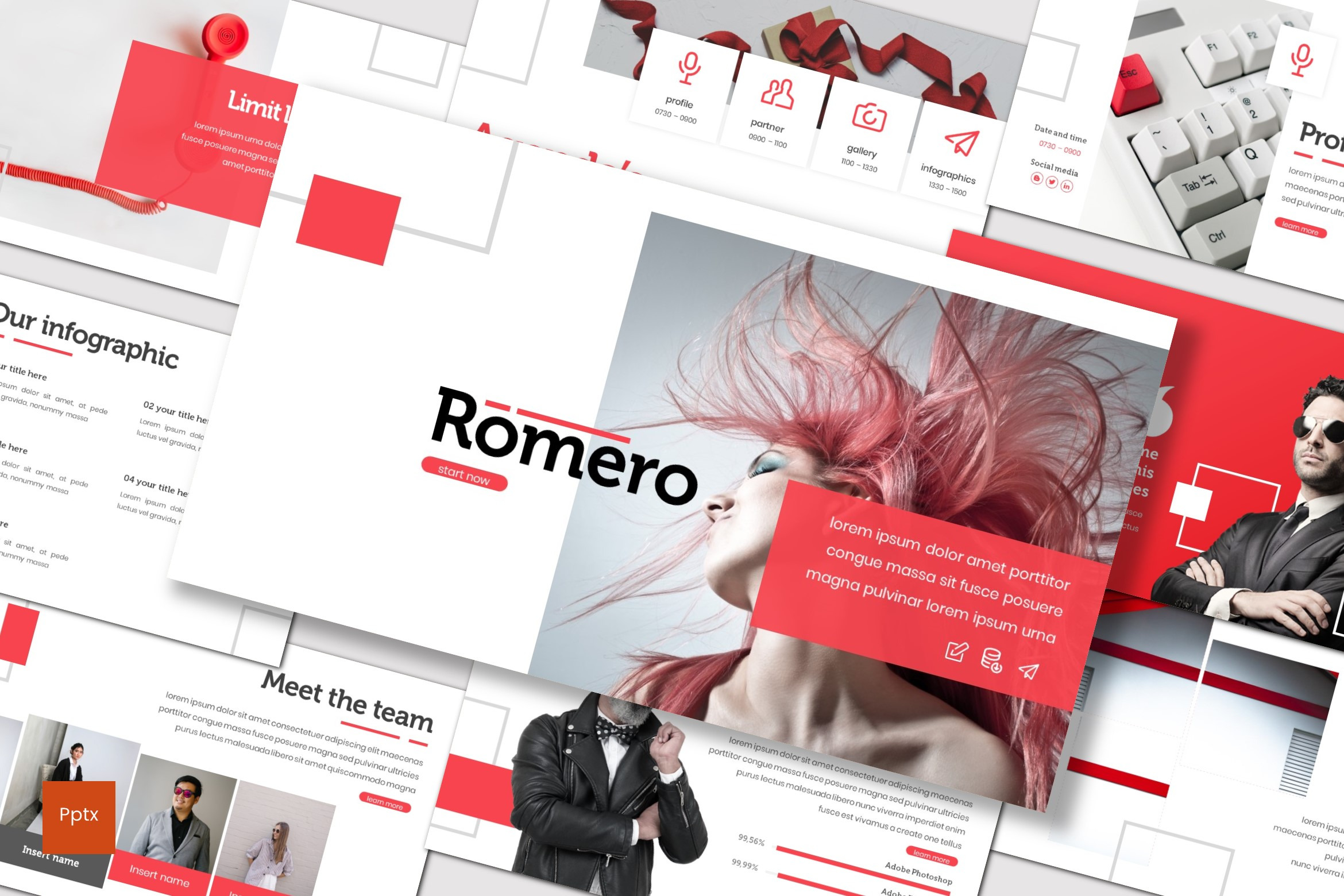 Romero - Powerpoint Template, a Presentation Template by inspirasign