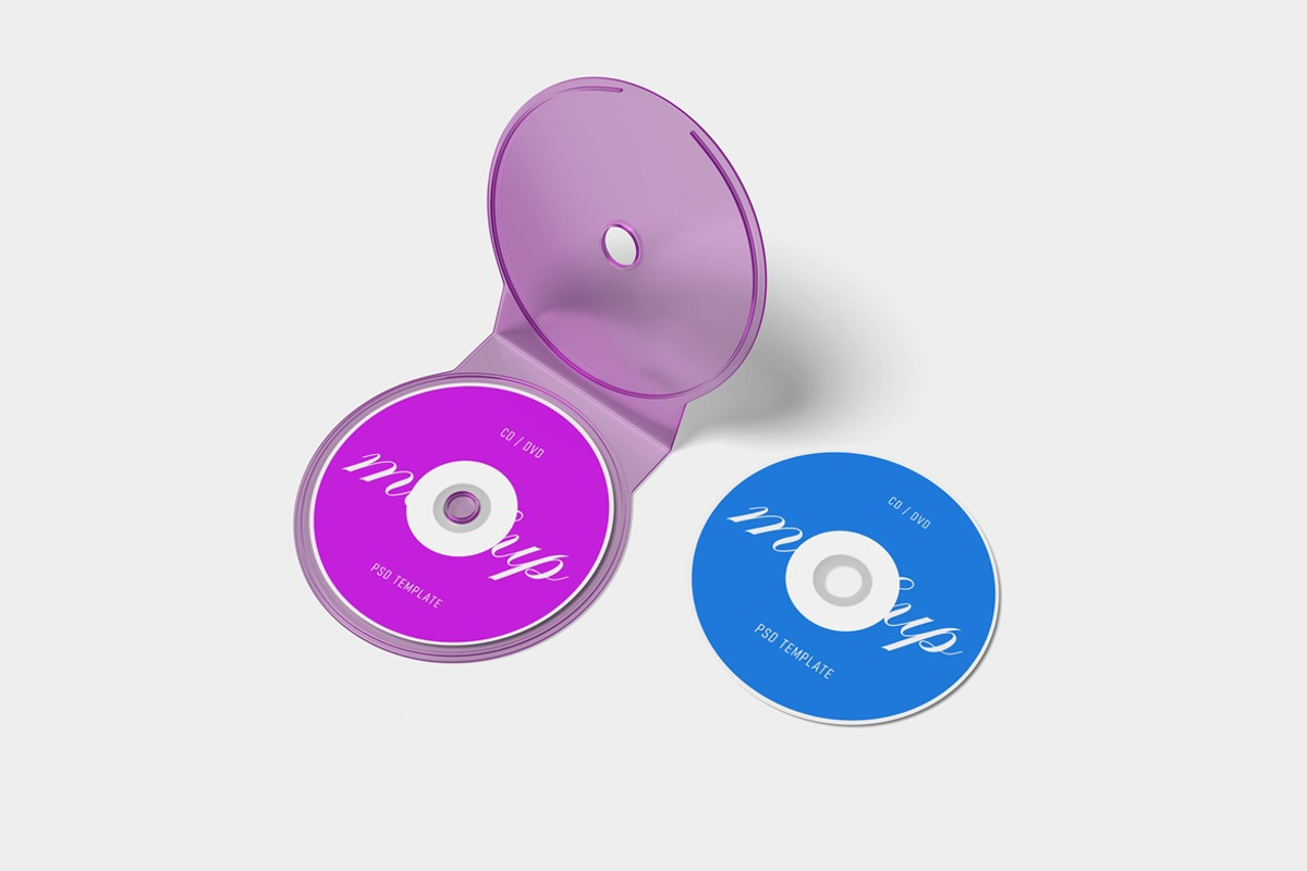 CD - DVD Packaging Mockup, an Advertising Mockup by Pexelyou (Photo 4 of 6)