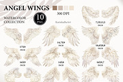 Watercolor White Angel Wings png set, an Object Graphic by KarinkaBU (Thumbnail 2 of 6)