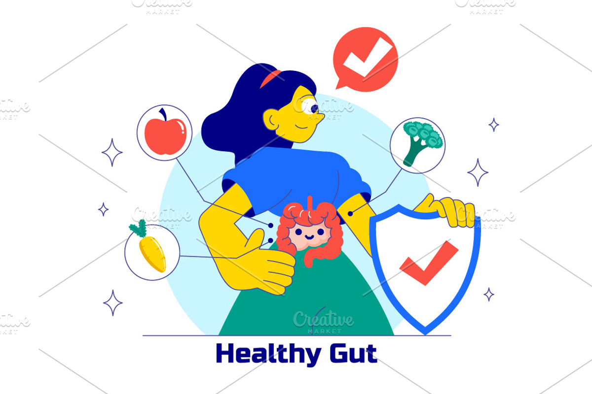 10 Healthy Gut Illustration, a Healthcare Illustration by denayunebgt (Photo 4 of 4)