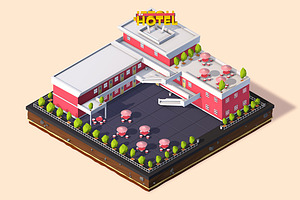 Low Poly Hotel