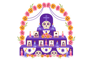 10 Dia De Los Muertos Illustration