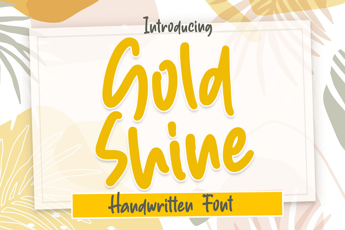 Gold Shine, a Font by Dm Studio (Photo 1 of 5)