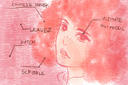Manga sketch procreate brush, a Brush Add-On by Meisanmui (Thumbnail 4 of 9)