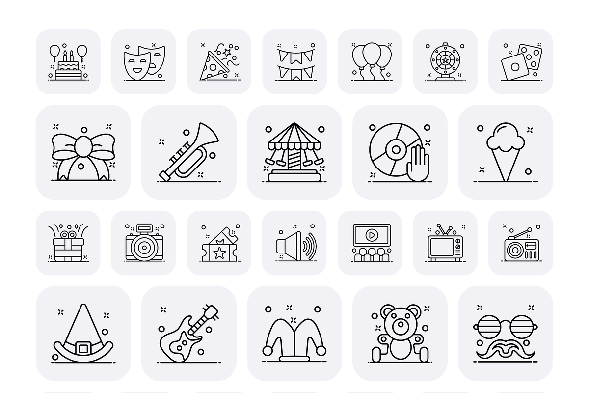 Party and Celebration Icons, a Duotone Icon by Brickclay (Photo 9 of 9)