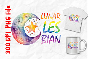 Lunar Lesbian Graphics LGBT