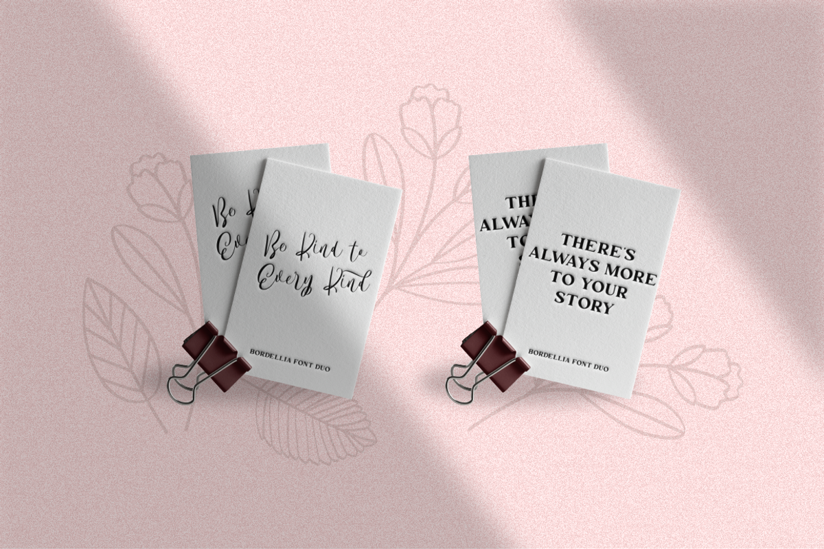 The Bordellia Font Duo, a Script Font by Angin Studio (Photo 12 of 15)