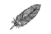 Ornamental Feather SVG Bundle, an Illustration by yasushie (Thumbnail 23 of 31)