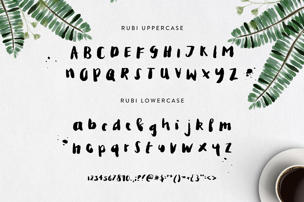 Rubi Ink Brush Font preview 3