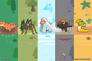 2D Minimal - Boss Monsters, an Animal Illustration by LAYERLAB (Thumbnail 3 of 9)