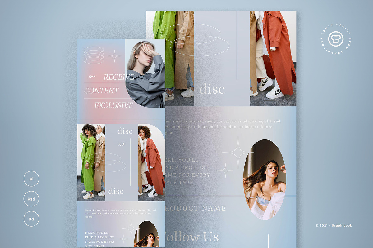 Email Newsletter Simple Aesthetic, an Email Template by graphicook (Photo 2 of 3)