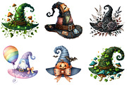 Halloween Witch Hat Sublimation Clip, an Icon by DreamArtGraphic (Thumbnail 4 of 5)