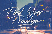 Twilight - Textured Brush Script, a Script Font by HanzelSpace Studio (Thumbnail 6 of 8)