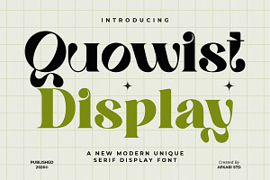 Quowist Display - Modern Unique Seri