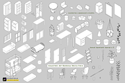 Procreate Isometric Room Brush Pack, a Brush Add-On by Artbykimmyw (Thumbnail 2 of 18)