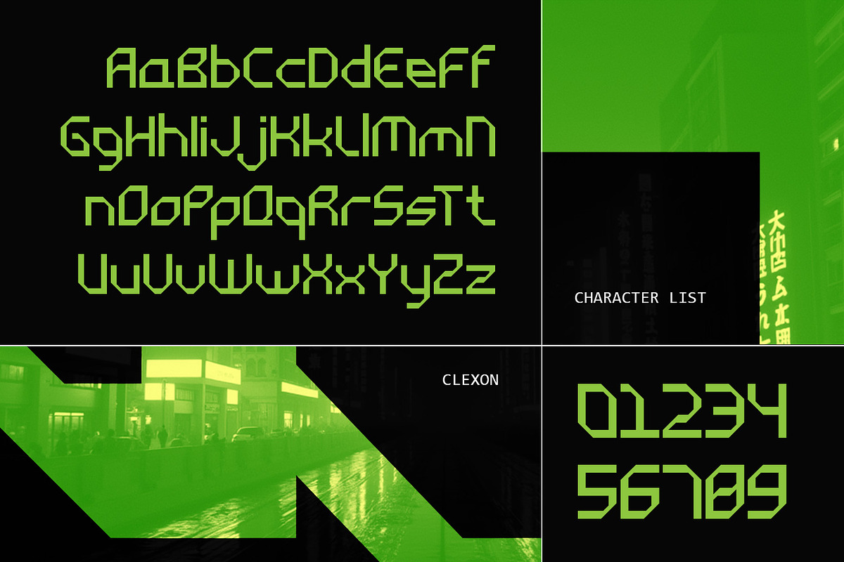Clexon - Futuristic Geometric Font, a Sans Serif Font by CuratedType Studio (Photo 2 of 11)