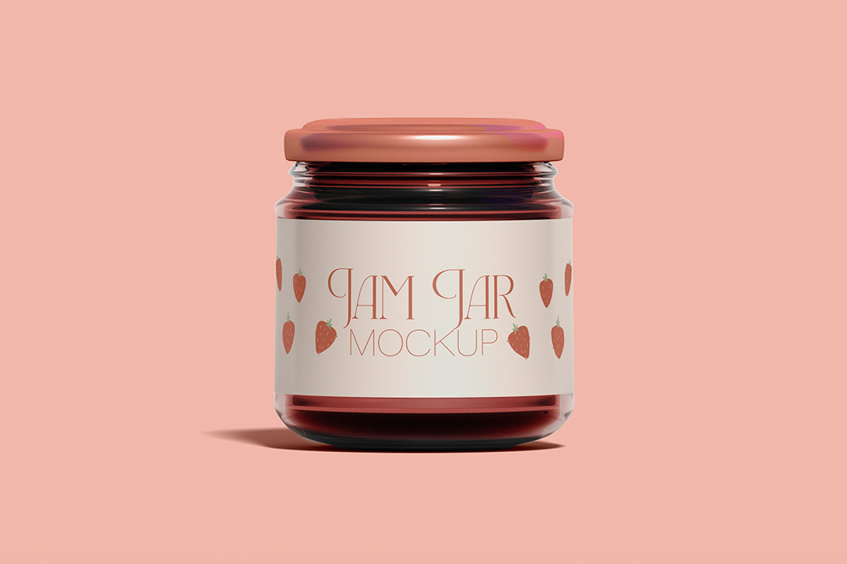 Jam Jar Mockup Front View, a Product Mockup by McLittle Stock (Photo 1 of 2)