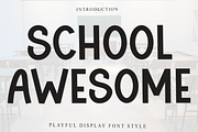 School Awesome, a Handwritten Font by FreshTypeINK (Thumbnail 1 of 8)