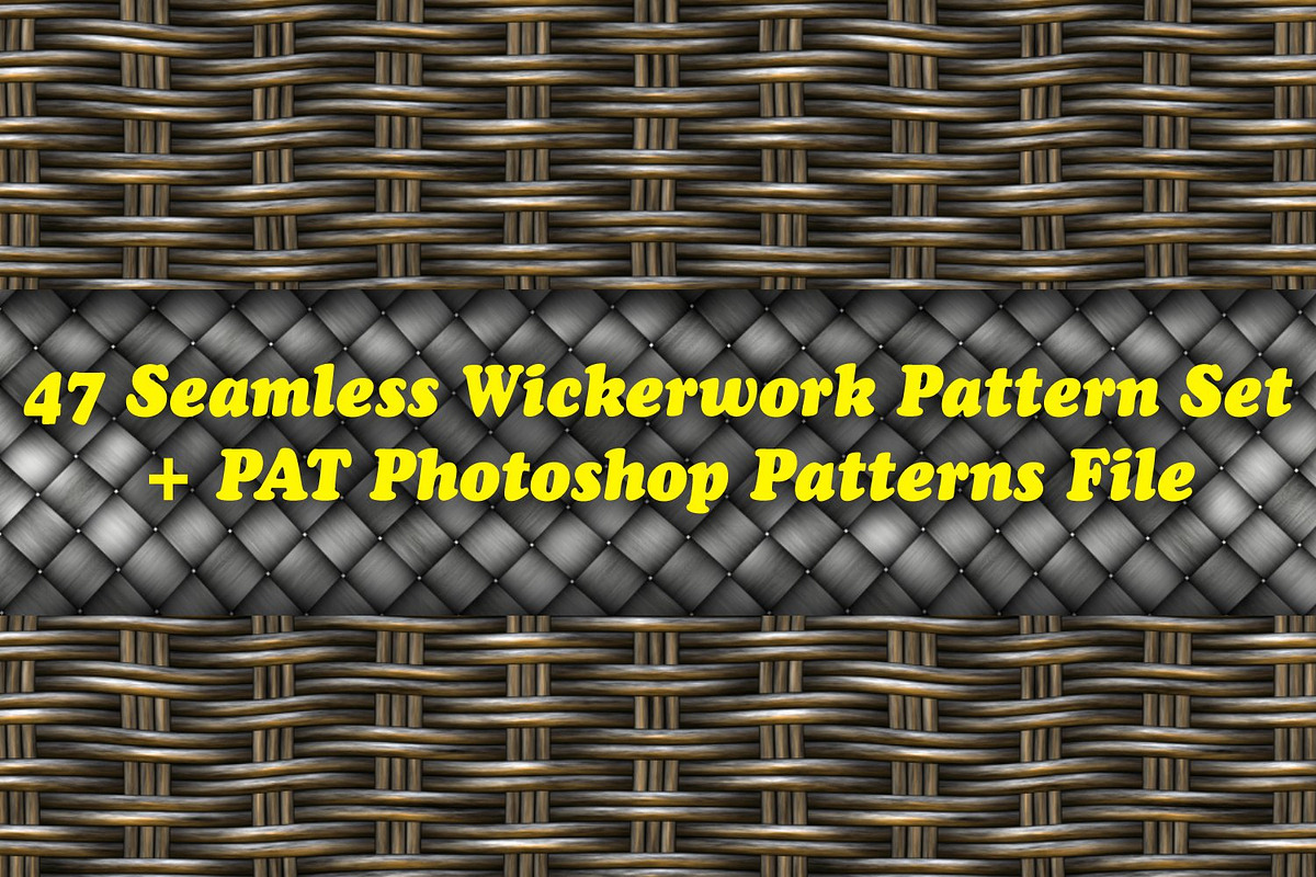 47 Seamless Wickerwork Pattern Set, a Palette Add-On by Kseniya-Omega (Photo 1 of 7)
